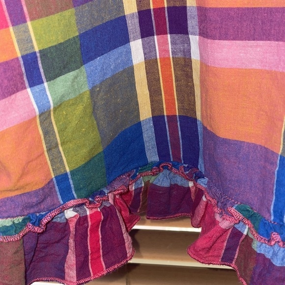 Arizona jean company plaid dress. Girls size 14-16 - Picture 3 of 6